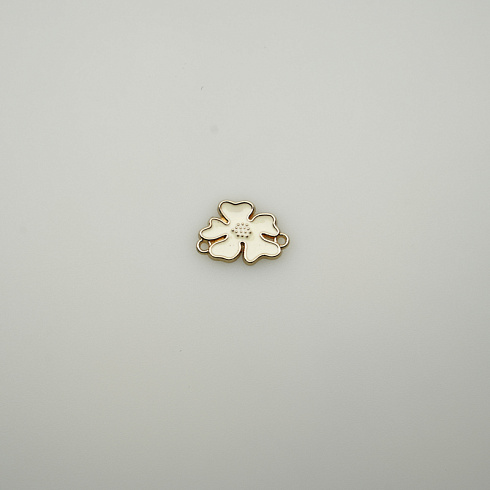 Элемент "Цветок" XS-T2146 G слоновая кость, золото 2 см