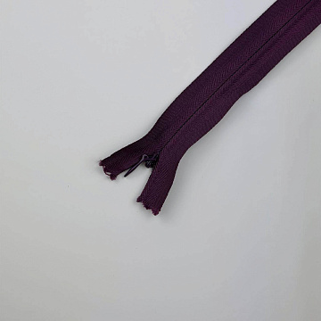 Молния потайная 30 см, сливовый