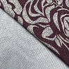 Трикотаж сандра купон "Цветы" 41432 D551 бордовый, серый фото № 3