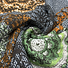 Трикотаж джерси принт KNIT D18, коричневый, зеленый, 270 г/м², 150 см фото №1