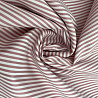 Блузочная ткань "Полосы" D10, розовый, белый, 150 см, 150 г/м² фото №1
