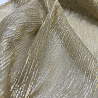 Сетка трикотажная с люрексом D2, бежевый, золотой, 100 г/м², 142-145 см фото № 3