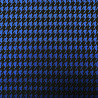Трикотаж  жаккард с блеском "Гусиная лапка" TH6289  синий, черный, 150 см, 300 г/м² фото № 4