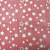 Хлопок принт "Звезды" D0318, красный, белый, 130 г/м², 145 см фото № 4