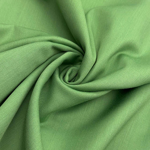 Костюмная однотонная 001, травяной, 130 г/м², 150 см