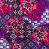 Трикотаж вискоза набивная "Цветы" RY-20334, фиолетовый, малиновый, 150 см, 300 г/м² фото № 4
