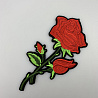 Термонаклейка "Розы" KL-163 красный, зеленый, 17 см фото №1