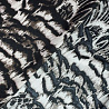 Трикотаж масло набивное купон "Анималистичный принт" D12 темно-бежевый, черный, 150 см, 200 г/м² фото № 3