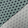 Вискоза-твил "Геометрические узоры" GR-021, мятный, темно-синий, 110 г/м², 150 см фото № 3