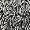 Трикотаж жаккард с нейлоном JC4152 черный, белый, 150 см, 250 г/м² фото №1