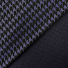Трикотаж  жаккард с блеском "Гусиная лапка" TH6289 фиолетовый, черный, 150 см, 300 г/м² фото № 3