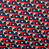 Трикотаж джерси принт D044, темно-синий, красный, 270 г/м², 150 см фото № 4