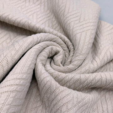 Трикотаж вязаный TH1295, бежевый, 150 см, 230 г/м²