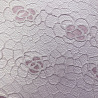 Гипюр с нейлоном "Цветочки" B232, розовый, белый, 150 см, 135 г/м² фото № 3