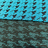 Трикотаж жаккард JC2310 бирюзовый, темно-синий, 150 см, 210 г/м² фото № 5