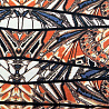 Трикотаж джерси принт F024793 Col.1 серо-мятый, оранжевый, 150 см, 270 г/м² фото № 5