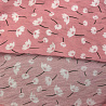 Блузочная ткань с вискозой "Цветы" D7124, розовый, белый, 90 г/м², 145 см фото № 3