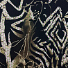 Трикотаж масло набивное металл "Геометрия" DSN-4 черный, золотой, 150 см, 200 г/м² фото № 4