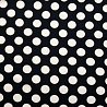 Трикотаж "Оттоман" принт горох D019, черный, белый, 150 см, 270 г/м² фото № 4
