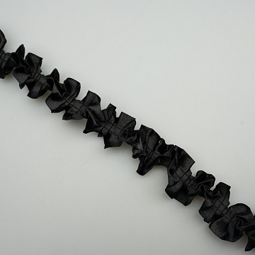 Тесьма декоративная T 137-1 черный, 2,7 см (намотка 10 ярдов)
