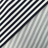 Трикотаж оттоман "Полоска" OT068 белый, темно-синий, 150 см, 270 г/м² фото № 4