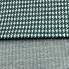 Трикотаж жаккард принт "Гусиная лапка" JC6289 зеленый, серо-зеленый, 155 см, 215 г/м² фото № 3