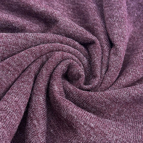 Трикотаж ангора TRX112, сливовый, 160 см, 390 г/м²