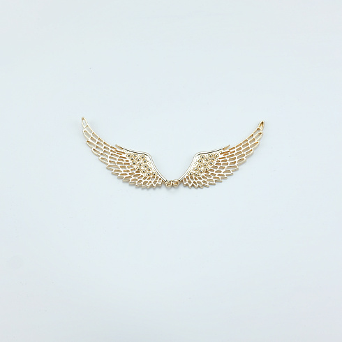 Элемент декоративный "Крылья" 2534, золото, 11 см