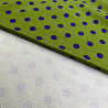 Трикотаж джерси "Горохи" фиолетовый, травяной-зеленый, 150 см, 270 г/м² фото № 2