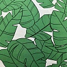Вискоза принт "Монстера" WZ002, белый, зеленый, 95 г/м², 145 см фото № 4