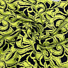 Трикотаж жаккард JC633-1, желто-зеленый, черный, 150 см, 210 г/м² фото №1
