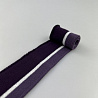 Подвяз трикотажный R35 серо-фиолетовый, баклажановый, 4,5 см фото №1
