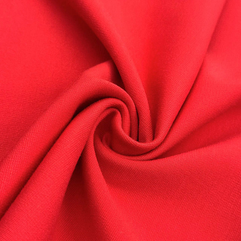 Трикотаж джерси антипилинг D015, красный, 150 см, 300 г/м²