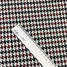 Трикотаж жаккард принт "Гусиная лапка" TH19017 черный, бордовый, светло-серый, 155 см, 215 г/м² фото № 4