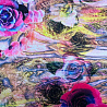Сатин (атлас) принт "Цветы" D9877, желтый, розовый, 100 г/м², 150 см фото № 4