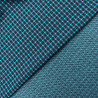 Трикотаж жаккард "Клетка" PD651, темно-синий, бирюзовый, 155 см, 215 г/м² фото № 4