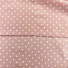 Ниагара принт "Горошки" D1, пыльно-розовый, белый, 150 см, 110 г/м² фото № 3