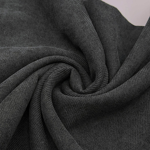 Микровельвет KW128-1, черный, 230 г/м², 150 см