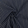 Костюмная ткань "Полоска" R-50 темно-синий, 150 см, 105 г/м² фото №1