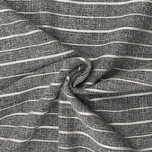 Костюмная ткань "Полоска" HB16-31 серый меланж, 150 см, 210 г/м²
