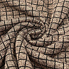 Трикотаж сандра жаккард T-190453 бежево-коричневый, 150 см, 230 г/м² фото №1