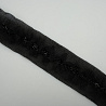 Тесьма декоративная T 105-1 черный, 5 см (намотка 10 ярдов) фото №1