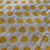 Блузочная ткань с вискозой "Горошек" D1903, молочный, желтый, 112 г/м², 148 см фото № 5