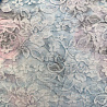 Гипюр принт стрейч S1201-204, голубой, розовый, 150 см фото № 4