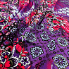 Трикотаж вискоза набивная "Цветы" RY-20334, фиолетовый, малиновый, 150 см, 300 г/м² фото № 2