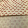 Блузочная ткань с вискозой "Горошек" D1903, молочный, красный, 112 г/м², 148 см фото № 3
