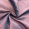 Тафта жатая с паетками D1, фиолетово-персиковый, 90 г/м², 150 см фото №1