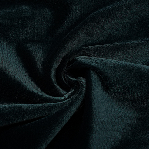 Велюр костюмный WK001, темно-изумрудный, 150 см, 250 г/м²
