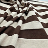 Трикотаж- вискоза "Полоска", бежевый, коричневый, 150 см, 270 г/м² фото № 2