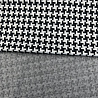 Трикотаж жаккард принт "Гусиная лапка" TH341-2, Col.1, черный, белый, 155 см, 215 г/м² фото № 3